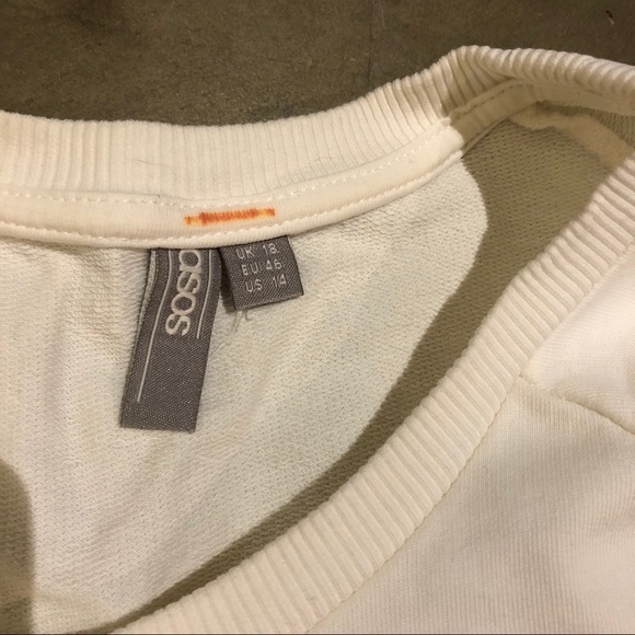 ASOS sweatshirt with bottom ruffle. EUC! - Picture 3 of 5